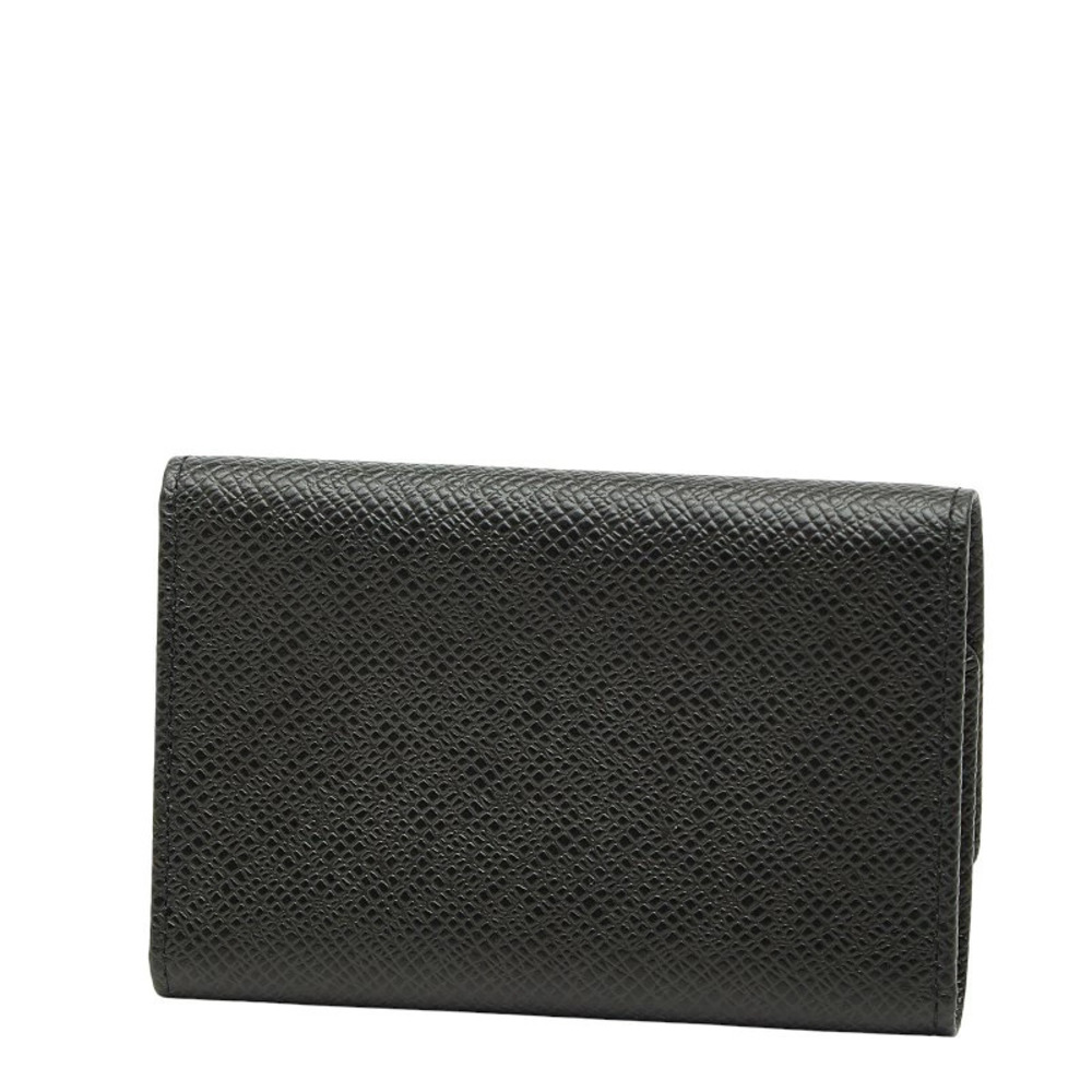 Louis Vuitton Case Ardoise Leather Key Taiga Wallet Multicles Black